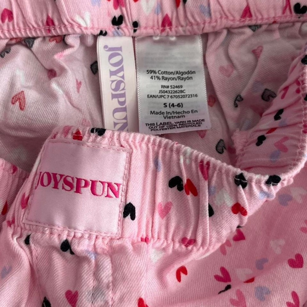 Joyspun Pink Heart Print Sleep Shorts Women's Small Cozy Lounge Pajama Y2K - Picture 3 of 4
